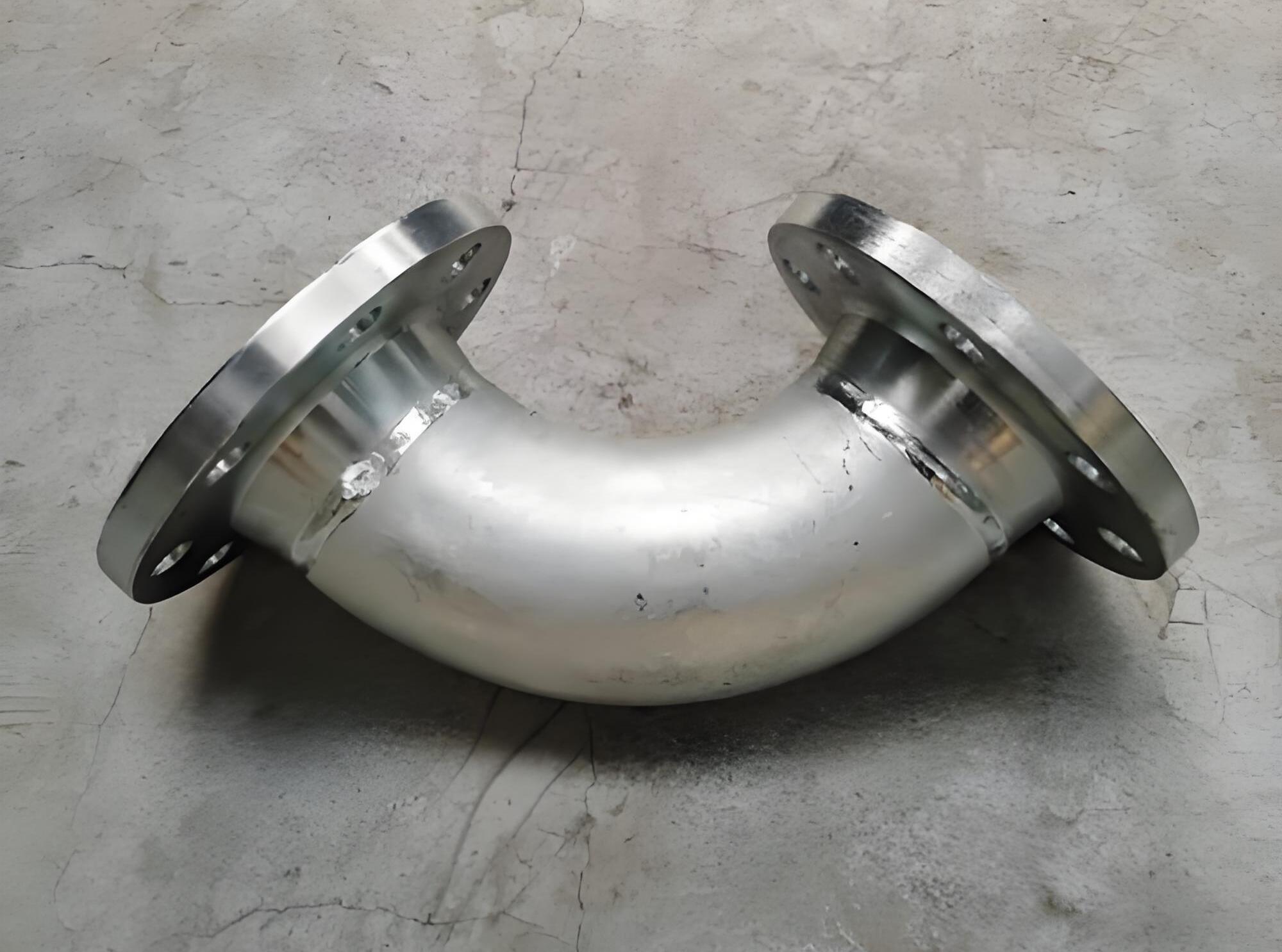 Flange elbow